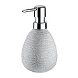WENKO - Distributeur de savon céramique Polaris Juwel - Argent - vignette