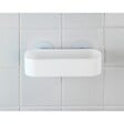 WENKO - Étagère plastique Static-Loc Osimo Blanche sans perçage - vignette