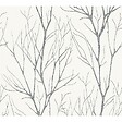 AS CREATION - Papier peint intissé silhouette - Blanc argent - vignette