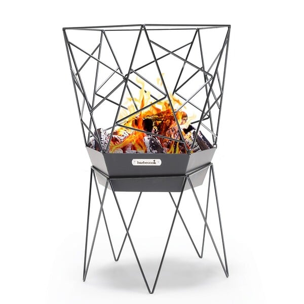 BARBECOOK - Brasero Sierra - Acier laqué - Noir - 45 cm - large