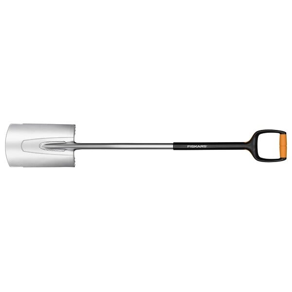 FISKARS - Bêche Xact - Acier au bore - Bord droit - L - large