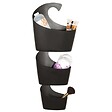 MSV - Spirella Panier Rangement SYDNEY 2L Noir - vignette