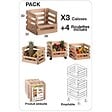 ASTIGARRAGA KIT LINE - Desserte de 3 caisses empilables - Pin - vignette