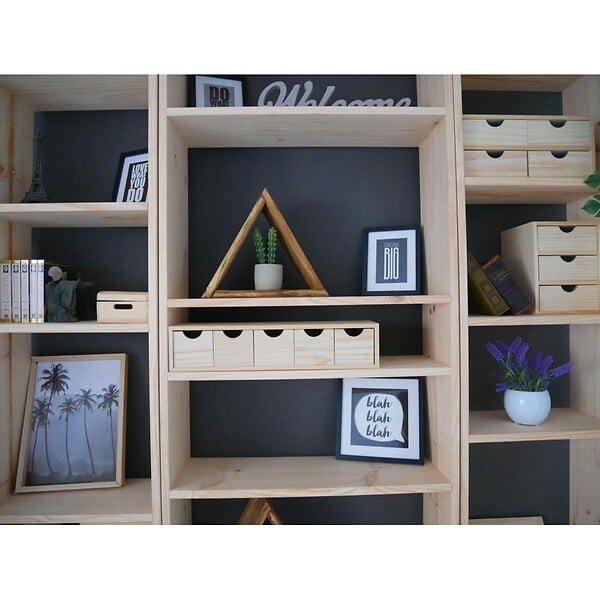 ASTIGARRAGA KIT LINE - Bloc 3x1 tiroirs plaqué pin - large