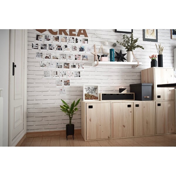 ASTIGARRAGA KIT LINE - Meuble Dinamic 1 Porte - Module vertical - Pin massif - 53.5x37.5x33cm - large