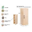 ASTIGARRAGA KIT LINE - Meuble vertical 2 portes Dinamic  - Pin massif - vignette