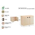 ASTIGARRAGA KIT LINE - Meuble 2 portes Dinamic - Pin massif - H.53,5xL.70,8xP.33cm - vignette