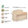 ASTIGARRAGA KIT LINE - Coffre de rangement Deco pin massif 90x62x38 cm - vignette