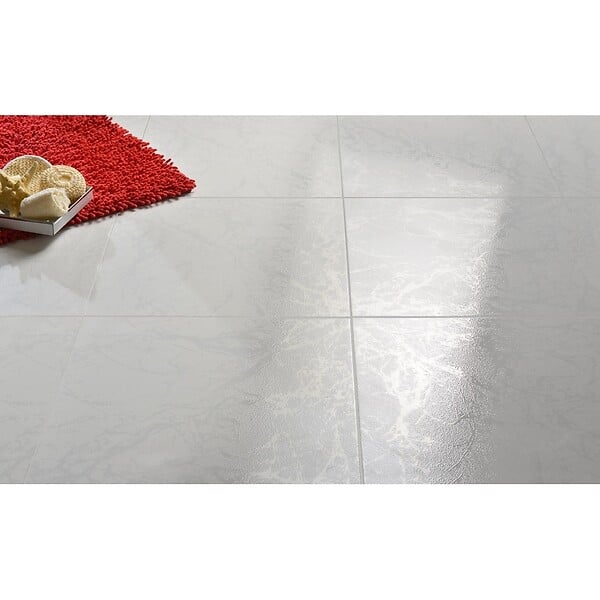 CERAM INDUSTRIE - Sol d'intérieur Ubeda - White - 45x45cm - 1.62m2/boîte - large