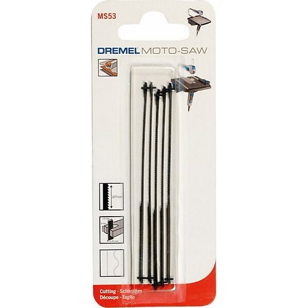 DREMEL - Dremel MS53 Lot de 5 lames métal pour scie à chatourner Motosaw - large