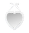 ATMOSPHERA - Miroir mural Coeur en Bois avec Ruban 40 x 40 cm - vignette
