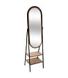 ATMOSPHERA - Miroir sur pied en Bois et Métal avec 2 étagères 160 x 44 cm - vignette