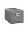 5 FIVE SIMPLY SMART - Boîte de rangement tissu Gris clair chiné 15 x 31 x 15 cm - vignette
