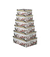 5 FIVE SIMPLY SMART - Lot de 6 Boîtes de rangement avec poignées et coins en métal - vignette