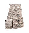 5 FIVE SIMPLY SMART - Lot de 6 Boîtes de rangement avec poignées et coins en métal déco Indonésie - vignette