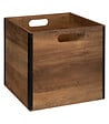 5 FIVE SIMPLY SMART - Boite de rangement en bois Marron style Industriel 31 x 31 cm - vignette