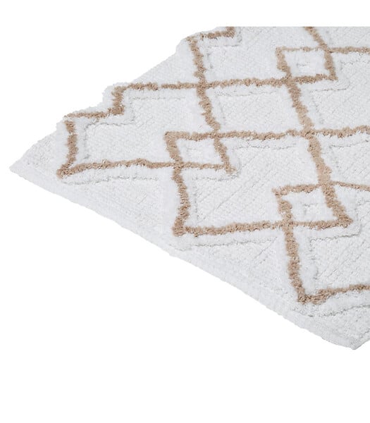 5 FIVE SIMPLY SMART - Tapis de salle de bain en Coton Taupe 50 x 75 cm - large