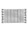 5 FIVE SIMPLY SMART - Tapis de Salle de Bain Gris en Coton avec pompons  50 x 75 cm - vignette