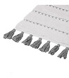 5 FIVE SIMPLY SMART - Tapis de Salle de Bain Gris en Coton avec pompons  50 x 75 cm - vignette