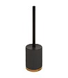 5 FIVE SIMPLY SMART - Brosse WC avec support en résine Noir charbon - vignette