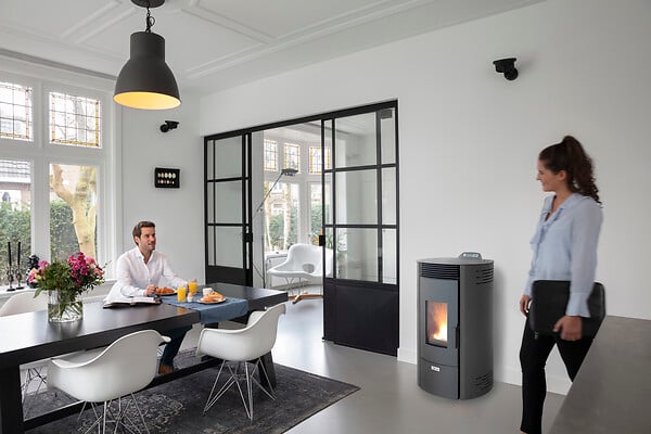 QLIMA - Poêle à granulés Ronda 110 S-Line - Noir - 10,3kW - large