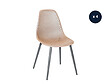 JARDILINE - Lot de 4 Chaises de jardin en aluminium et résine coloris taupe Malte - Jardiline - vignette
