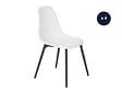 JARDILINE - Lot de 4 Chaises de jardin en aluminium et résine coloris blanc Malte - Jardiline - vignette