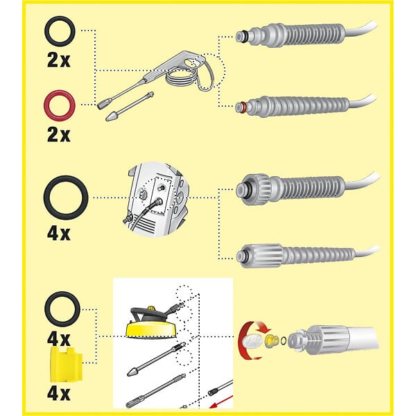 KARCHER - Kit de joints toriques - large