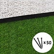 GT GARDEN - Bordure de jardin droite noire - 5,8 cm x 10 mètres avec 50 piquets d'ancrage - vignette