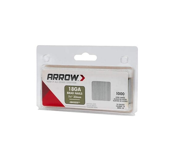 ARROW - Boîte de 1000 pointes pour agrafeuse pneumatique PT18G 32 mm Arrow - large
