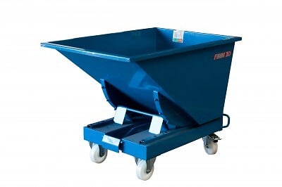FIMM - Fimm - Benne En Tôle Auto-basculante 600 L Charge 2000 Kg Coloris Bleu - large