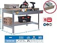 SIMON RACK - Simonrack - Kit Etabli Avec Tiroir 840x900x600mm - Bt-0 Box 900 Gris Fonce/bois - vignette