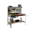 SIMON RACK - SimonRack - Kit Etabli 1440x1200x600mm Charge 600Kg -  SIMONWORK BT3 BOX 1200 GALVA/BOIS Simon Rack - vignette