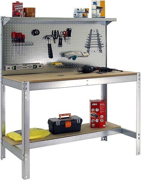 SIMON RACK - SimonRack - Kit Etabli 1440x1500x600mm Charge 600Kg -  SIMONWORK BT3 1500 GALVA/BOIS SIMONRACK - large