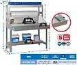 SIMON RACK - Simonrack - Kit Etabli Avec Tiroir 1440x1200x750mm - Bt-4 Box 1200 Bleu/bois - vignette