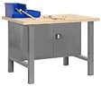 SIMON RACK - Simonrack - Kit Etabli 840x1200x750mm Charge 600kg -  Simonwork Bt0 Locker 1200 Gris Fonce - vignette