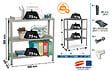 SIMON RACK - Simonrack - Etagère De Rangement 900x900x400mm Gris Foncé Charge 75kg -  Advantage 3/400 - vignette
