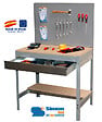 SIMON RACK - Simonrack - Kit Etabli Avec Tiroir 1440x900x600mm - Bt-2 Box 900 Gris Fonce/bois - vignette