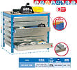 SIMON RACK - Simonrack - Kit Etabli Avec Tiroirs 840x1200x750mm - Bt-5 Box6 1200 Bleu/bois - vignette
