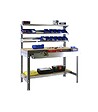 SIMON RACK - Simonrack - Kit Etabli 1440x1200x600mm Charge 600kg -  Simonwork Bt-1 Box 1200 Gris Fonce/bois - vignette