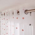 C MA DECO - Voilage pois brodés 8 œillets - Gris rose - H.240xL.140cm - vignette