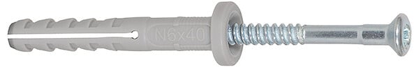 FISCHER - Cheville NF à clou nylon - 8mmx80mm-40mm - 100 pieces - large