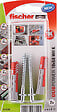 FISCHER - Cheville FISCHER duopower 10x50 + crochets droits - vignette