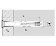 SCELL-IT - Scell-It - 100 pièces de cheville à frapper tête fraisée inox A4 Ø 8 x 75 mm - A4-YZF8075-BC Scell-it - vignette
