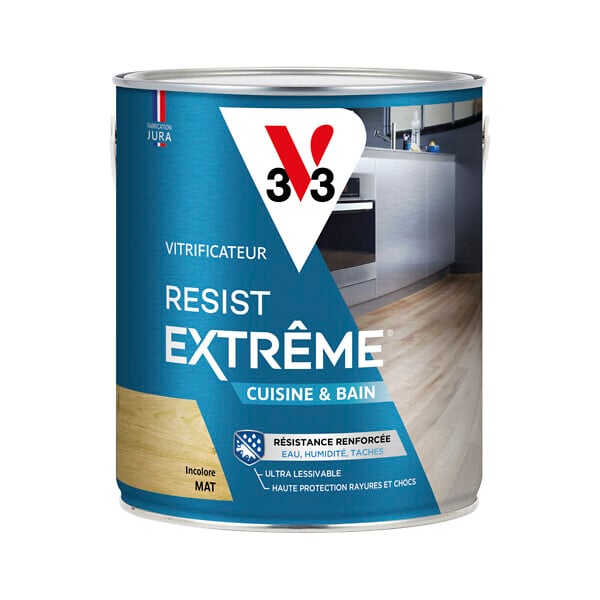 V33 BOIS - Vitrificateur parquet bois - Mat - 2.5 L - large