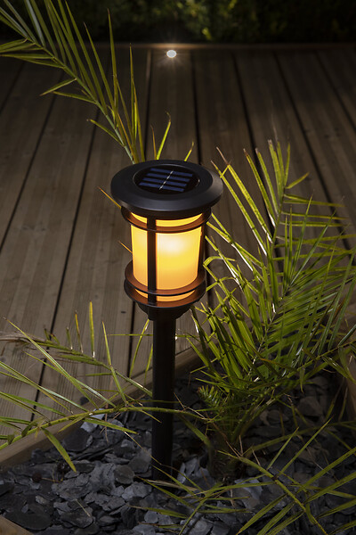 GALIX - Lanterne solaire - effet flamme naturelle - large