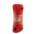 SUKI - Corde torsadéeen  polypropylène 8mm x 15m  coloris rouge - vignette