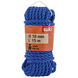 SUKI - Corde torsadéeen  polypropylène 10mm x 15m  coloris bleue - vignette