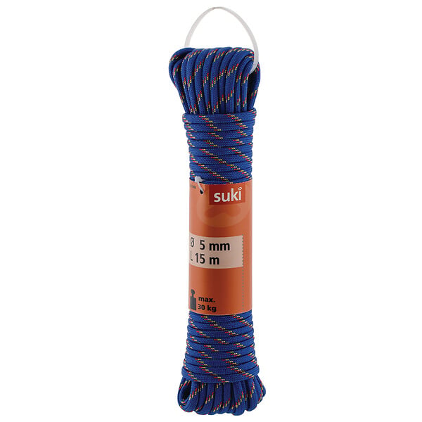 SUKI - Corde fun polypropylène - Bleu-rouge-jaune - 5mmx15m - large