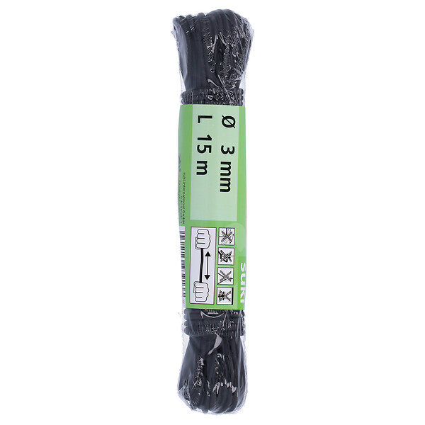 SUKI - Sandow corde élastique 3mm - 15m coloris noir - large